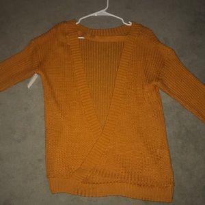 Oversized waffle knit sweater